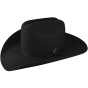 Cowboy Hat STAMPEDE 2X Felt Wool Black - Bailey