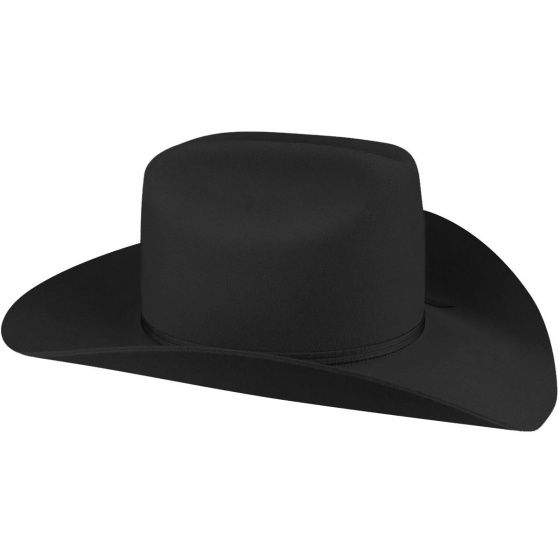 Cowboy Hat STAMPEDE 2X Wool Felt Black - Bailey