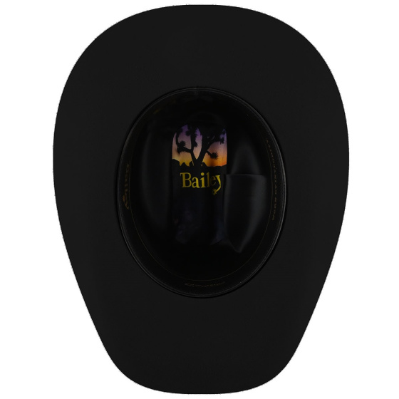 Chapeau Cowboy STAMPEDE 2X Feutre Laine Noir - Bailey