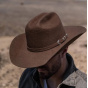 Western Cattleman Brown Felt Hat - American Hat Makers