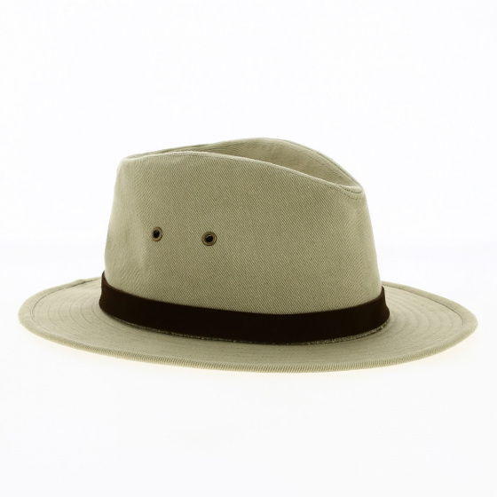 Chapeau Traveller Messer Coton Beige Safari - Brixton Chapeau Traveller Messer Coton Beige Safari - Brixton