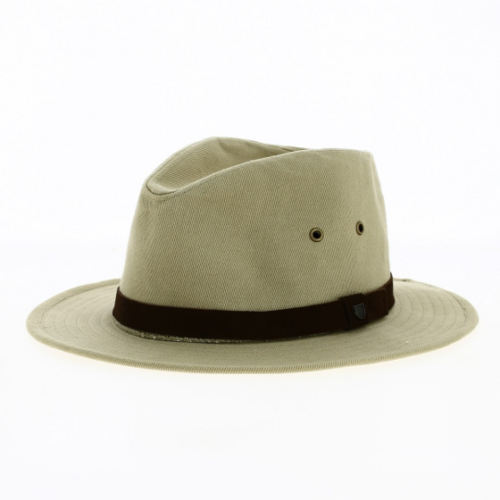 Chapeau Traveller Messer Coton Beige Safari - Brixton Chapeau Traveller Messer Coton Beige Safari - Brixton