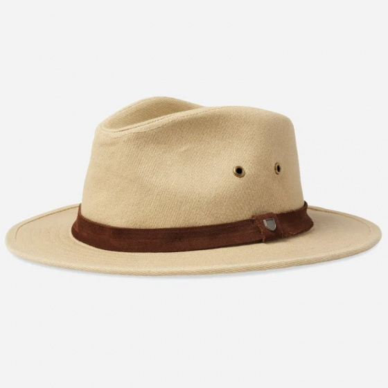 Chapeau Traveller Messer Coton Beige Safari - Brixton Chapeau Traveller Messer Coton Beige Safari - Brixton