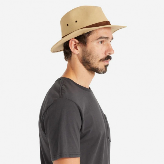 Traveller Messer Hat Safari Beige Cotton - Brixton