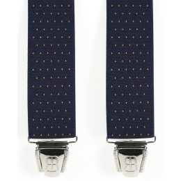 Navy Blue Fancy Biclip® Harness Suspender - Biclip