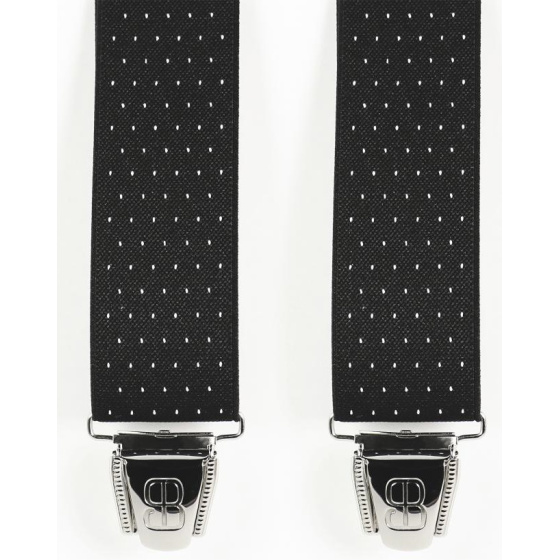 Biclip® Fancy Black Harness Suspenders - Biclip