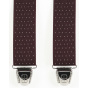 Biclip® Fancy Burgundy Harness Suspenders - Biclip