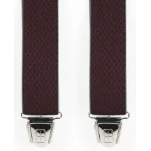 Bretelles Harnais Biclip® Fantaisie Losange Bordeaux - Biclip