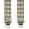Biclip® Diamond Pattern Fancy Harness Suspenders Beige - Biclip Reference: 10585 | Chapellerie Traclet