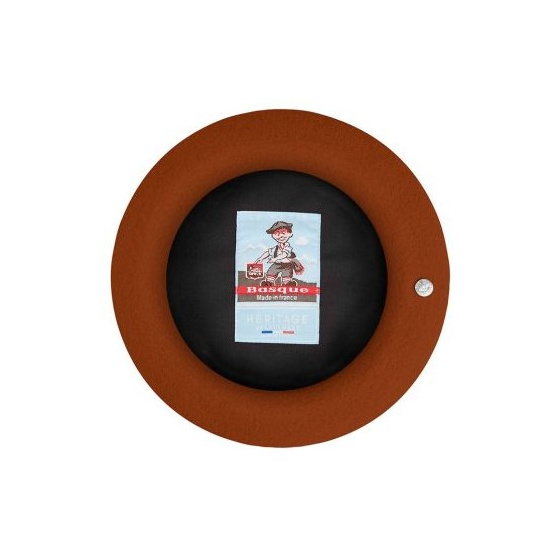 Children's Petit Basque Beret Rust - Heritage by Laulhère