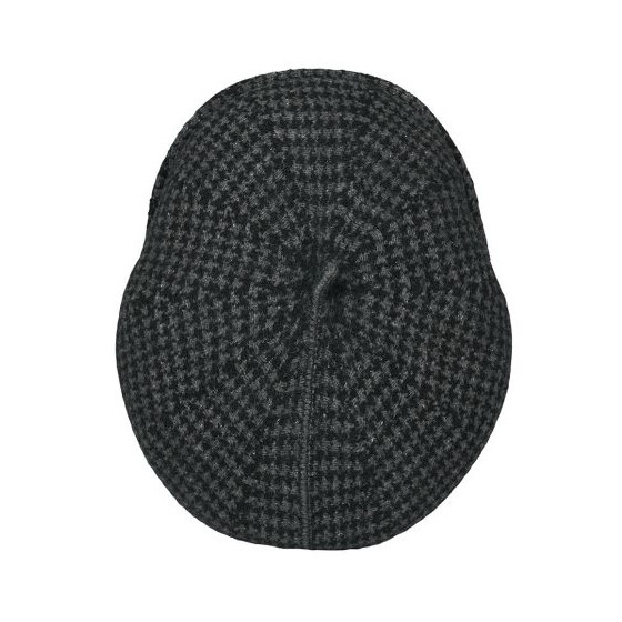 Casquette Béret Nay Laine Gris & Noir - Laulhère Casquette Béret Nay Laine Gris & Noir - Laulhère