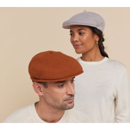 Pau Rust Wool Cap Beret - Laulhère