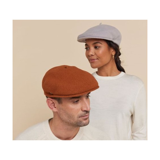 Pau Rust Wool Cap Beret - Laulhère