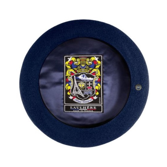 Béret Max Laine Mérinos Bleu - Heritage Laulhère