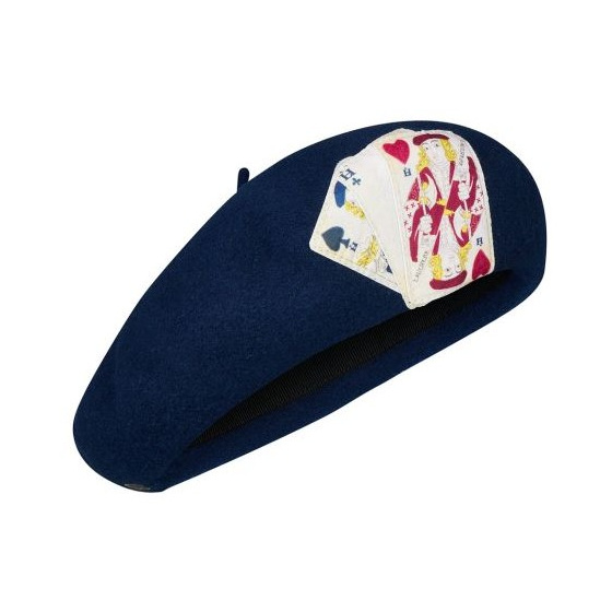 Cartas Wool Beret in Blue - Heritage by Laulhère