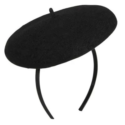 Elegant Black Wool Fascinator - Heritage by Laulhère Reference: 20352| Traclet Hatmakers