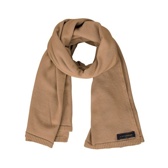 Odei Merino Wool Scarf Beige - Heritage by Laulhère