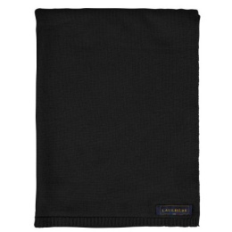 Odei Black Merino Wool Scarf - Heritage by Laulhère