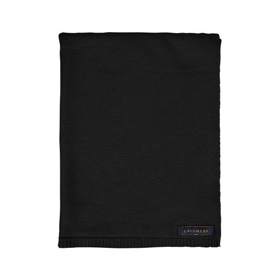 Odei Black Merino Wool Scarf - Heritage by Laulhère