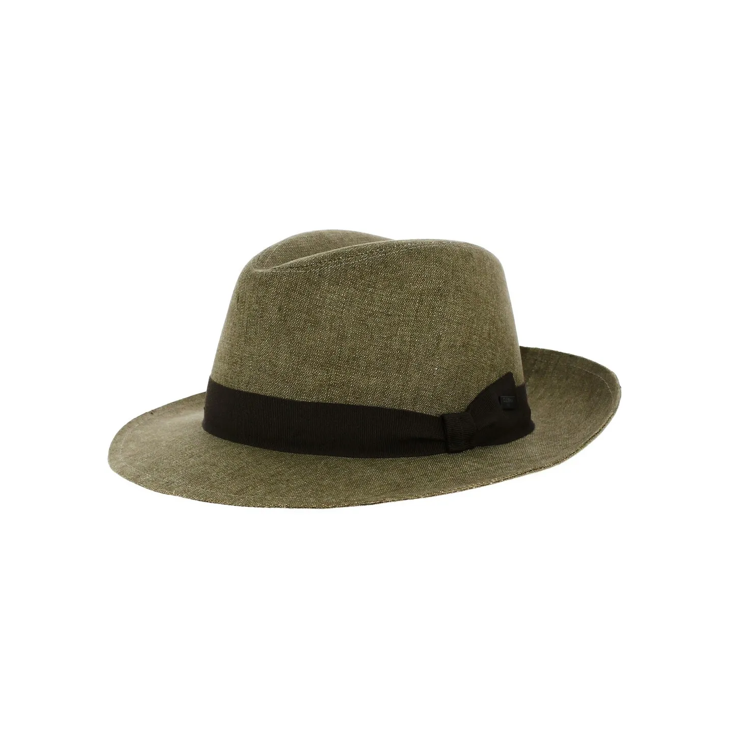 Green Linen Fedora Hat - Guerra 1855 Reference: 18047 | Traclet Hat Shop