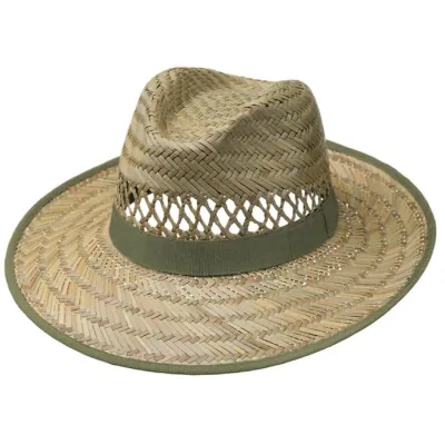 Noe Garden Olive Straw Traveller Hat - Traclet Reference: 9038 | Traclet Hat Shop