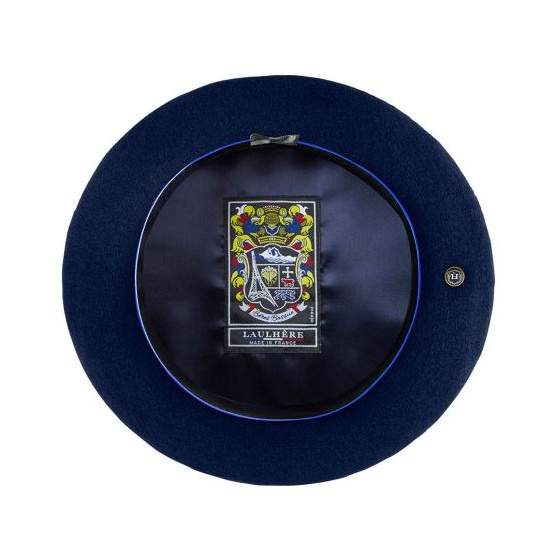 Blue Virgin Wool Basque Beret - Heritage by Laulhère Blue Virgin Wool Basque Beret - Heritage by Laulhère