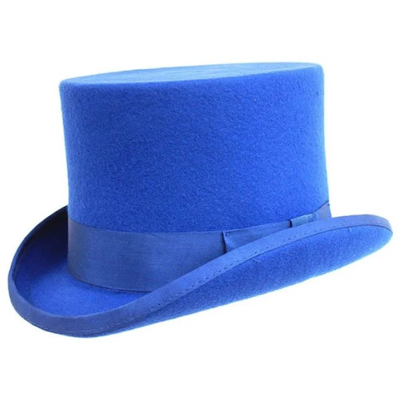 Chapeau Haut De Forme Bleu Royal - Traclet