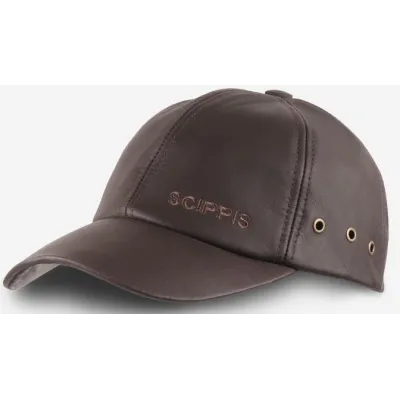 Casquette Baseball Melbourne Cuir liberty Marron -  SCIPPIS - Traclet