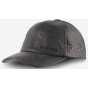 Black Leather Melbourne Baseball Cap - SCIPPIS - Traclet