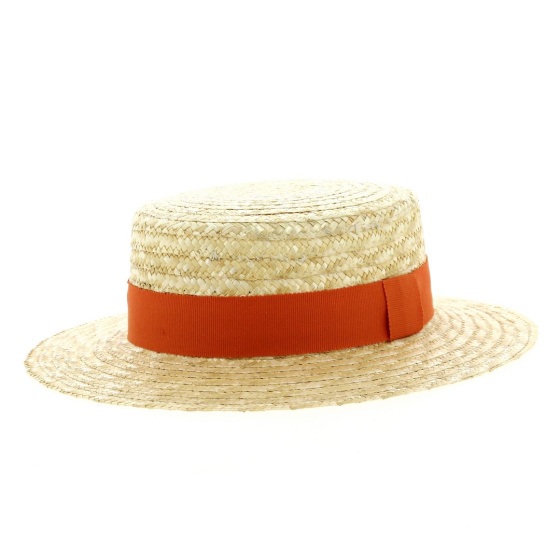 Boater hat with customized ribbon Boater hat with customized ribbon