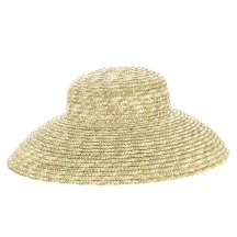 Chapeau abat jour en paille naturel