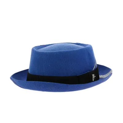 Blue Hausmann porkpie hat ref 20418