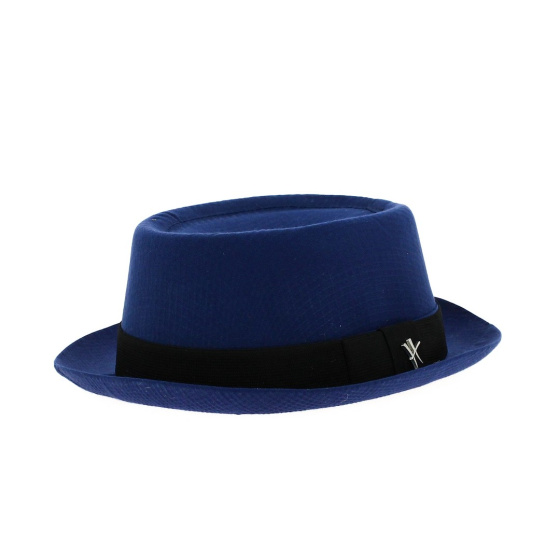 Chapeau porkpie Hausmann bleu