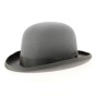 Grey Fur Felt Bowler Hat - Flechet