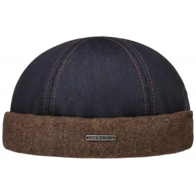 Stetson two-tone blue denim and brown brim Miki