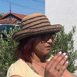 Capeline Nahara Paille Raphia Bi ton - Traclet