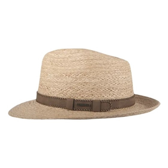 Chapeau Fedora Zambia Raphia - Hatland Chapeau Fedora Zambia Raphia - Hatland