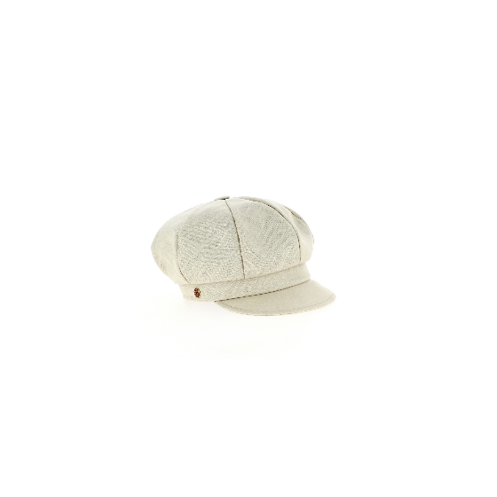 Antje Linen Beige Newsboy Cap - Mayser Antje Linen Beige Newsboy Cap - Mayser