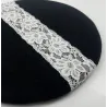 Béret Dentelle Noir - Le Béret Français  Reference : 20452| Chapellerie Traclet