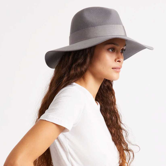 Grey Brixton Piper Hat