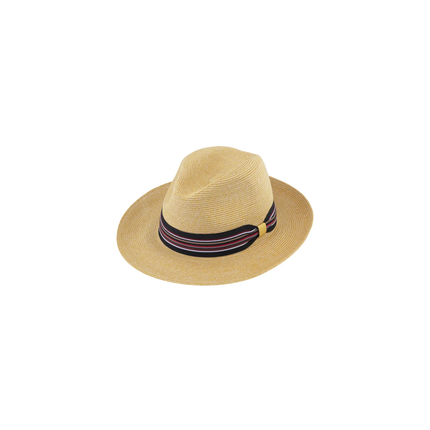 Striped Ripcord Plain Paper Fedora Hat