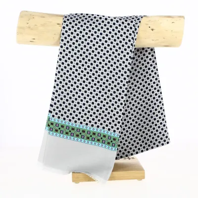 Foulard de soie homme gris