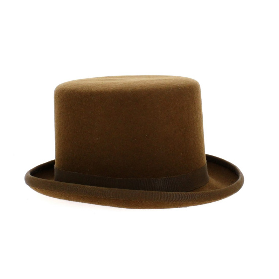 Chapeau haut de forme marron