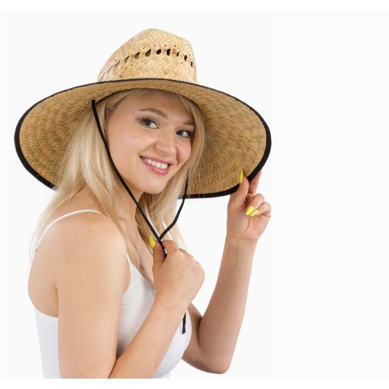 Quarterhorse Vented Lifeguard Hat with Black Trim