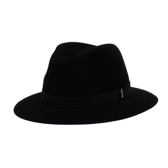 Black Rain Proof Hat - Borsalino
