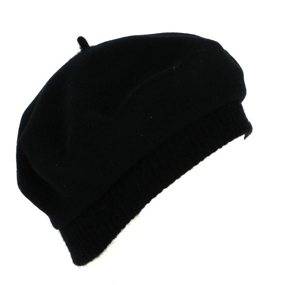 Jersey beret with earflap