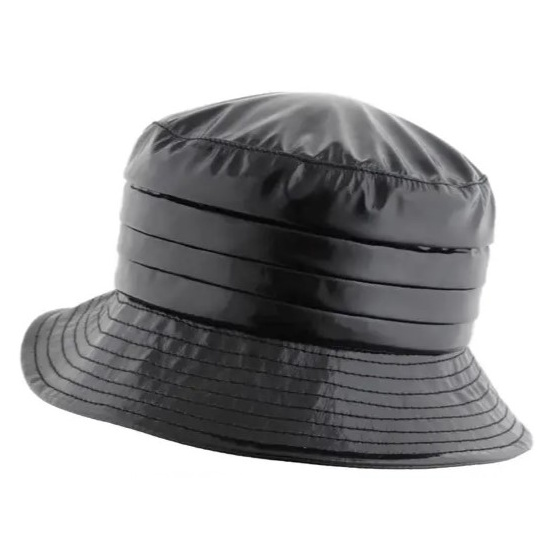 Black Alizia Rain Bucket Hat - Flechet
