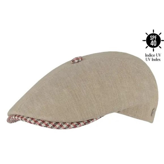 Quimper Flat Cap linen UPF 40+ - Flechet