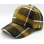 Wool Plaid Strapback Baseball Cap - Traclet