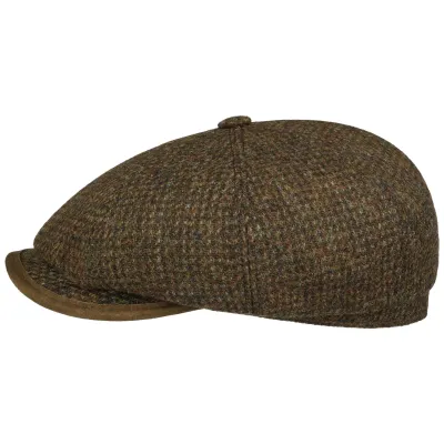 Casquette Hatteras Virgin Wool Harris Tweed - Stetson
